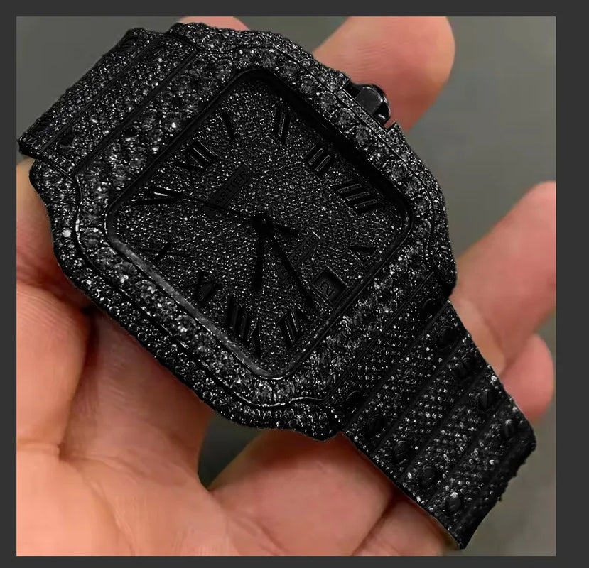 VVS Top Quality Automatic Mechanical Iced Out Women Designer Men Moissanite Pass Test Dia Watches Iced Out Vvs Diamond Watch Free Delivery