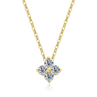D VVS1 Moissanite Pandent Necklace GRA Certified 0.4Ct Lab Diamond S925 Sterling Silver Dainty Necklaces for Women