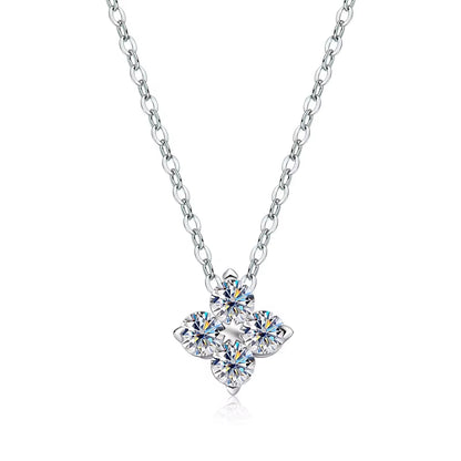 D VVS1 Moissanite Pandent Necklace GRA Certified 0.4Ct Lab Diamond S925 Sterling Silver Dainty Necklaces for Women